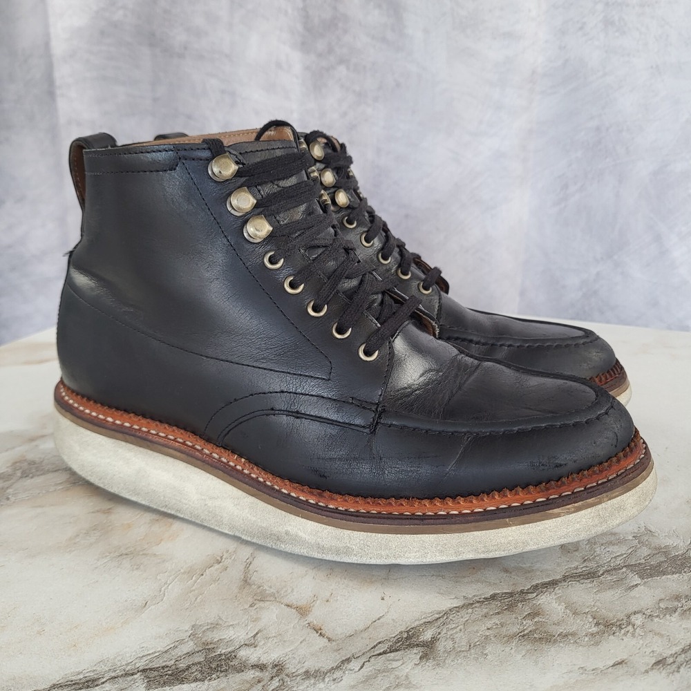Clarks Bostonian Berkshire Wedge Boots Men's Size 7 M Black